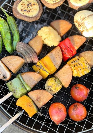 ヴィーガンハム_串焼き（BBQ）-レシピのメイン写真