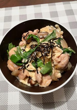 家の濃いめ親子丼-レシピのメイン写真
