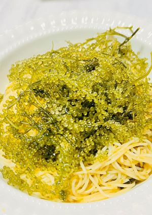 海ぶどうともずくスープのカッペリーニ-レシピのメイン写真
