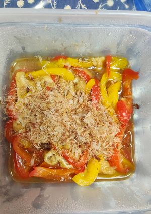 パプリカとお揚げの煮びたし-レシピのメイン写真