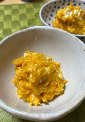 カッテージチーズ&かぼちゃサラダ超美味-レシピのメイン写真