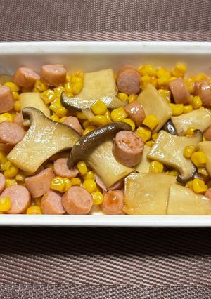 コーン＆ウインナーのバター醤油煮😃-レシピのメイン写真
