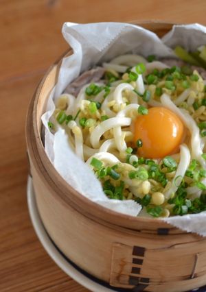 ワンプレートせいろで蒸しうどん-レシピのメイン写真
