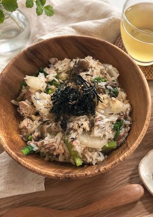 サバ缶雑炊-レシピのメイン写真