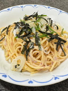 梅マヨパスタ-レシピのメイン写真