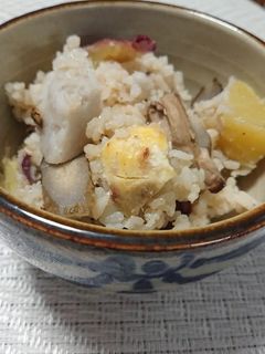 秋野菜の炊き込みご飯-レシピのメイン写真
