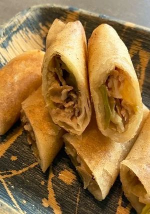 野菜炒めリメイク春巻き⭐︎お弁当にも-レシピのメイン写真