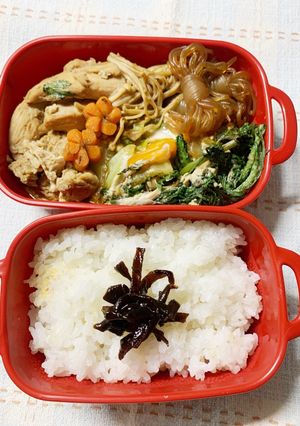 4/14鶏すき焼き弁当-レシピのメイン写真