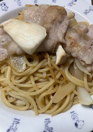 簡単　エリンギ豚肉和風パスタ-レシピのメイン写真