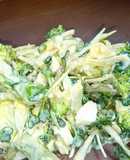 ブロッコリーと卵の３種の野菜マヨサラダ