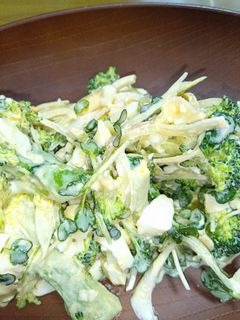 ブロッコリーと卵の3種の野菜マヨサラダ-レシピのメイン写真