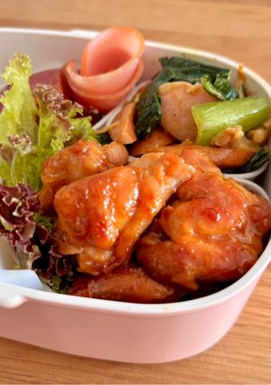 簡単☆お弁当に☆鶏もも肉の生姜焼き-レシピのメイン写真