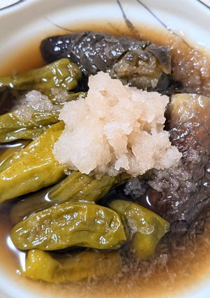 なすとししとうの煮浸しおろし添え-レシピのメイン写真