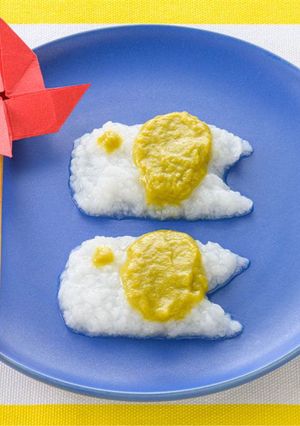 （5ヵ月頃から）みどりのこいのぼりがゆ-レシピのメイン写真