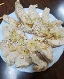茹で鶏のネギ塩レモンソースがけ