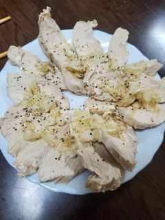 茹で鶏のネギ塩レモンソースがけ-レシピのメイン写真