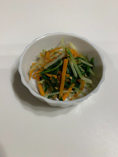 水菜とにんじんのごま和え-レシピのメイン写真