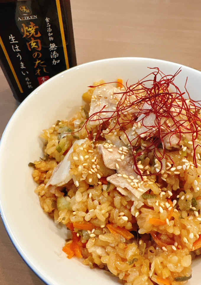 焼肉の生だれでネギ豚カルビの炊き込みご飯-レシピのメイン写真