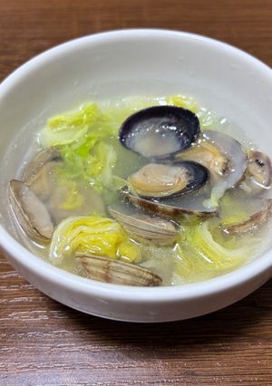 あさりと野菜の酒蒸し　和風-レシピのメイン写真