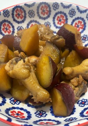 手羽元とさつまいもの煮物-レシピのメイン写真