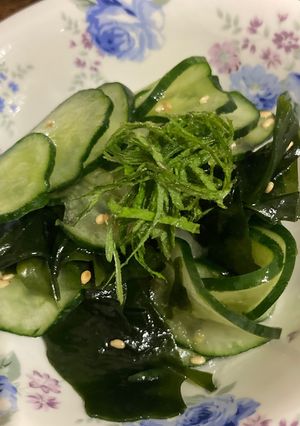大葉とキュウリとワカメの和え物-レシピのメイン写真
