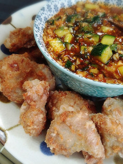 豚の唐揚げ&胡瓜とみょうがのピリ辛たれ-レシピのメイン写真