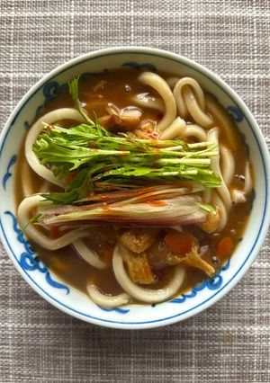 出汁香るスパイシーカレーうどん-レシピのメイン写真