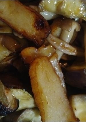 さつま揚げとなすとしめじの炒め物-レシピのメイン写真