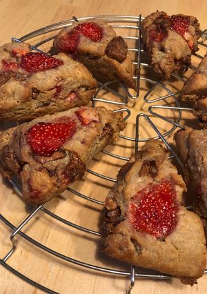 玄米粉のいちごチョコスコーン-レシピのメイン写真