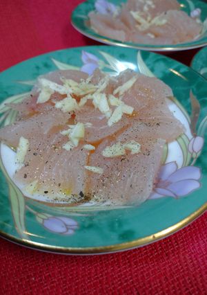 ビンチョウマグロをカルパッチョにする-レシピのメイン写真