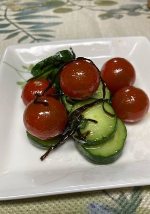 塩昆布きゅうりトマト-レシピのメイン写真