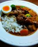 ブラウンルウのカレー　赤ワインと小豆煮汁
