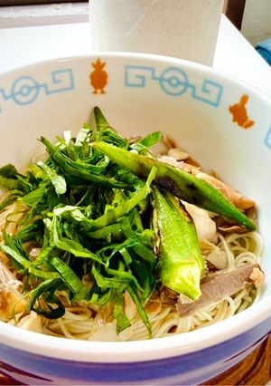 夏の名残のそうめんで冷やし中華風☆簡単！-レシピのメイン写真