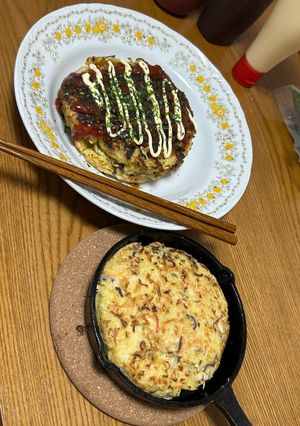 スキレットde簡単お好み焼き-レシピのメイン写真