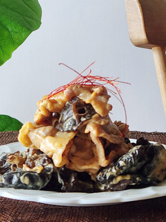 簡単オイマヨ豚バラキクラゲ☆夕食おつまみ-レシピのメイン写真