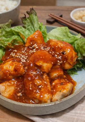 鶏むね肉のピリ旨♡チリソース-レシピのメイン写真