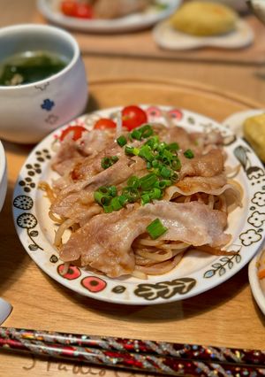 【簡単メイン】豚バラもやしの胡麻ポンがけ-レシピのメイン写真