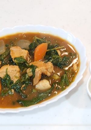 チンゲン菜🥬の🐔チキンカレー🍛-レシピのメイン写真
