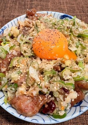 にんにく香る！やみつきネギ塩豚丼-レシピのメイン写真