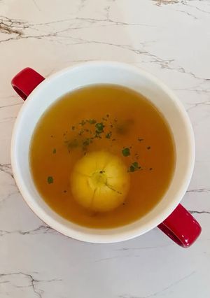 レンジで簡単！ペコロスとマッシュルームのスープ-レシピのメイン写真
