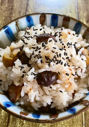 鍋の素＆天津甘栗で1合炊き込みご飯 2-レシピのメイン写真