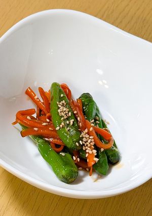 ししとうとにんじんの甘辛炒め-レシピのメイン写真