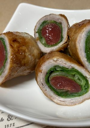 レタスの肉巻き（梅しそポン酢）-レシピのメイン写真