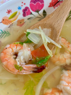白菜の茎とえびとセロリのスープ♪-レシピのメイン写真