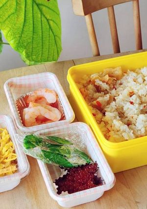 持ち寄り方法☆ひな祭りにちらし寿司☆行楽-レシピのメイン写真