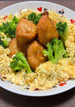 冷凍唐揚げ＆ブロッコリーのタルタルソース-レシピのメイン写真