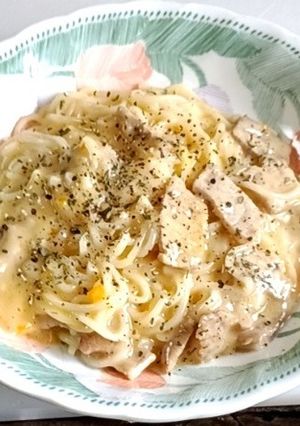 米麺のカルボナーラ風-レシピのメイン写真