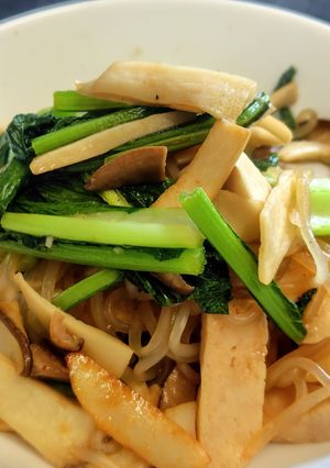 低糖質！ガリバタ醤油のしらたき和風パスタ-レシピのメイン写真