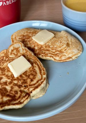 ふわふわ　バナナパンケーキ-レシピのメイン写真
