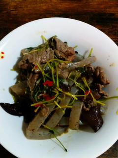 牛こまとキクラゲのヘルシー炒め物-レシピのメイン写真